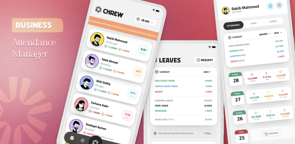 CHREW App Screenshot